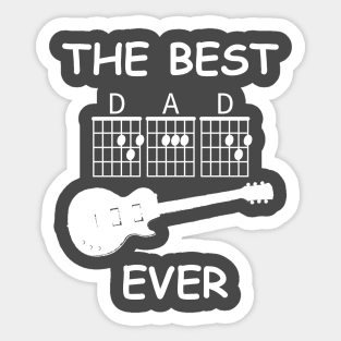 Best Dad Ever Guitar Sticker